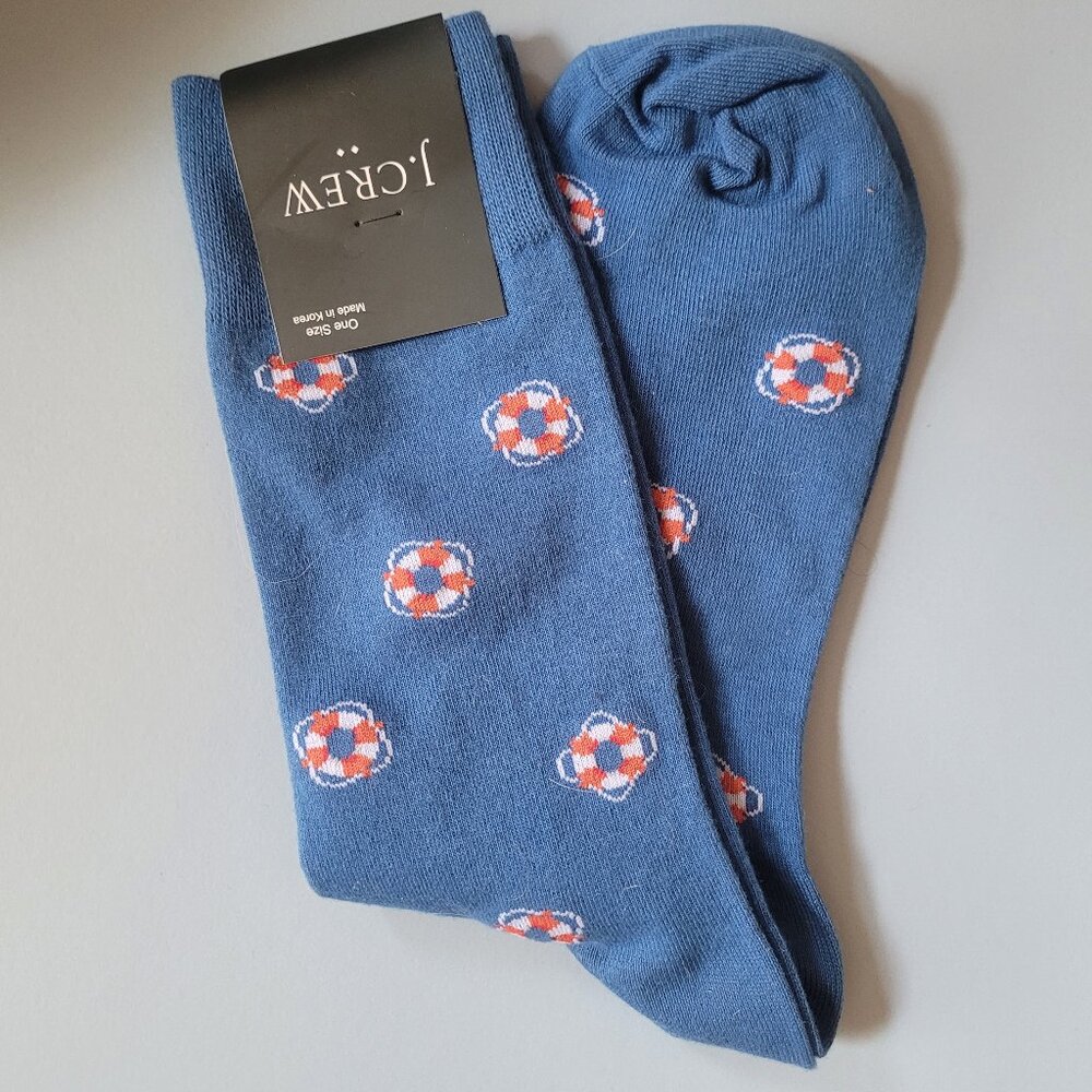 NWT J.Crew Factory Life Preserver Socks